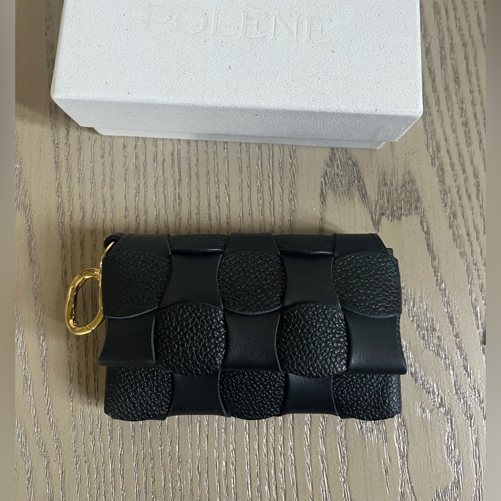 polene neiti cardholder wallet in black